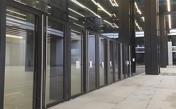 西和玻璃地弹门